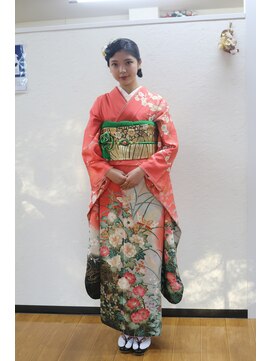 ミリオン美容室 成人式　まとめ髪 ヘアセット