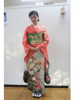 ミリオン美容室 成人式 まとめ髪 ヘアセット