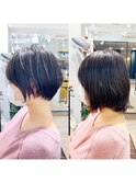 【30代40代】横顔美人な絶壁解消ショートパーマ「永田カズヤ」