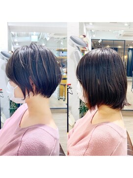 アヴァロン(AVALON) 【30代40代】横顔美人な絶壁解消ショートパーマ「永田カズヤ」