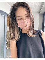 クラルス バイ アルティナ 溝の口店(Clarus by artina)&nbsp;ペールベージュ×セクションカラー×ツートンカラー×バイカラー