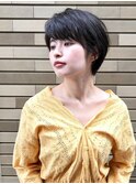 前髪/マチルダボブ/ピンクベージュ/インナーグレージュ/秋葉原