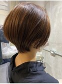 髪質改善/前下がりボブ/大人ショート/お手入れ楽/大倉山