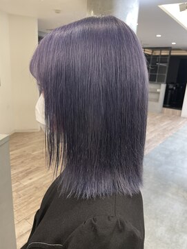 ルーブ トウキョウ(Loob. TOKYO) ラベンダーアッシュ、パープルブルージュ、色落ちホワイトカラー