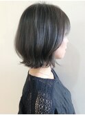 大人の外ハネボブ☆暗めカラー/透明感/外ハネ/大人カラー