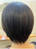 ボブ+髪質改善ストレート