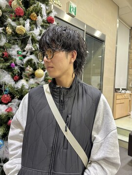 ゼスト 吉祥寺店(ZEST) 【鈴木楓竜】緩め波巻きパーマメンズウルフ吉祥寺