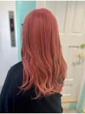 【サーモンピンクヘアカラー】20代30代40代50代