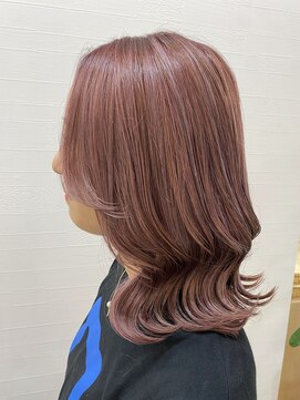 オーリーヘアー(Olliy hair) ハイトーンカラー/ミルクティーピンク/20代30代40代50代