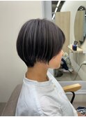 ショートボブ 丸みショート マッシュショート アンブレラ