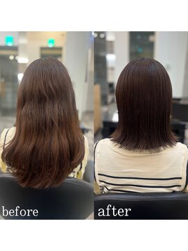 ドラン 梅田店(DRAN) 【DRAN梅田店】髪質改善×ばっさり外ハネ ボブ