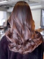 レノラ 本町(LENORA)&nbsp;ウェーブパーマこなれミディ前髪レイヤー厚めバング