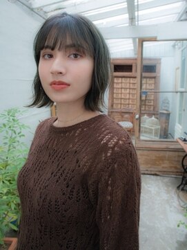 エーバイフー 江坂店(A BY WHO) A BY WHO 江坂/外はねウェーブ/透明感カラー