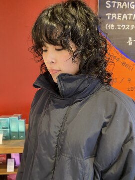 オアズヘアービィグラッド(ORe'S HAIR BE GLaD) マッシュウルフのパーマスタイル