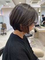 アッシュ 仙川店(Ash)&nbsp;白髪ぼかしハイライトグラデーションボブ40代50代60代ボリューム