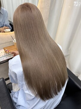 ルノン シェリー(LUNON cheliy) ホワイトグレージュミニウルフチェリーブラウンデジタルパーマ