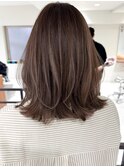 ハイライトバレイヤージュダブルカラーショートカット
