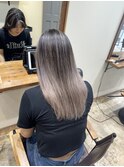 ハイライト バレイヤージュ ショート レイヤー 髪質改善