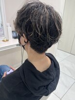 アッシュ 二俣川南口店(Ash)&nbsp;コントラストハイライト　ショートパーマ