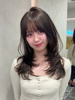 アスター 天神大名店(Aster)&nbsp;小顔に見えるトレンドヘア/黒髪/オリーブグレー/ココアベージュ