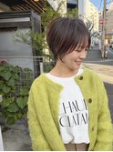 くびれショート/ショートボブ/グレージュ/ベージュ