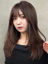 ニコ トウキョウ 渋谷(nico TOKYO)&nbsp;ミディアムレイヤーカット顔周りレイヤーハッシュカット透明感