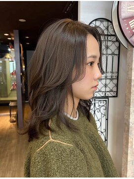 ノア(no_a) 【四条烏丸】オリーブグレージュ×レイヤー