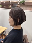 #酸性ストレート#ピンクブラウン#髪質改善カラー