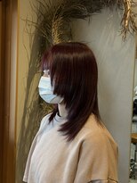 ベースヘアー(BASE hair)&nbsp;今っぽ姫カットレイヤー×艶チェリーレッド