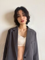 ヘアリゾートレガロ 瓢箪山店(Hair Resort regalo) シースルーマッシュパーマセミロングショートウルフ前下がりボブ