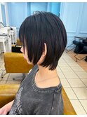 レイヤー/ショートレイヤー/顔周りレイヤーカット/メンズライク
