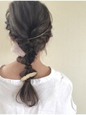 【アフロート　小笠原剛】結婚式ギブソンタックフィッシュボーン