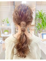 リアン(lien) 【lien.ai】大人かわいい　ココアブラウン　ヘアアレンジ