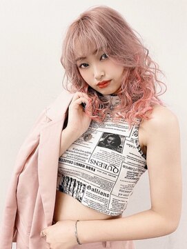 韓国アイドル風 ピンクグラデーション L カラーホリック Color Holic のヘアカタログ ホットペッパービューティー