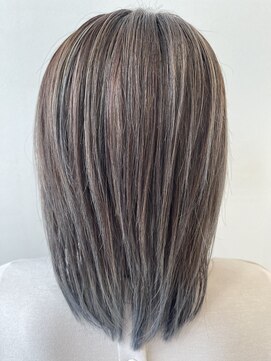 ヘアポジション 大曲飯田店(HAIR Position) ハイライトブルーアッシュカラー