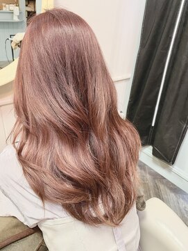 レス 仙台(Less) 【透明感と柔らかさのピンクグレージュ】髪質改善カラー