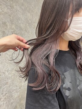 ソワンドゥブレス 瓜破店(soin de brace) inner color×薄ピンクラベンダー