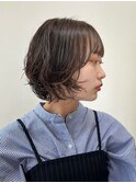 ボブパーマ×ボブ×ニュアンスパーマ×フェミニン