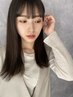 カット＋前髪のみ縮毛矯正（ストレート）　￥9900