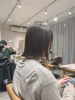 クラップス 上大岡(CLAPS)&nbsp;オリーブベージュ/切りっぱなし/ボブ/【ブリーチ無し】