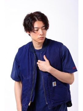 ミエルヘアーエスト 新宿店(mielhair est) センターパート×波巻きパーマ