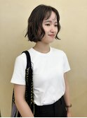 【snuw_hotaru】オリーブカラーアッシュカラー伸ばしかけ前髪