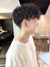 メンズカット+イルミナカラー+眉カット+マーブ ¥12100→