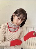 大人綺麗ボブ/藤沢/髪質改善縮毛矯正/ショート/脱白髪染め透明感