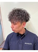 横浜ツイストスパイラルパーマメンズメッシュパーママッシュヘア