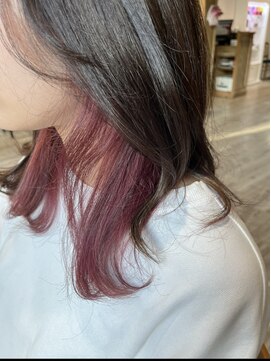 ジャストビューティ ルフレ 金沢八景店(Just Beauty Rufure) くびれ/イヤリングカラー/イメチェンヘア/ラベンダー