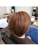 マッシュレイヤースタイル/明るめ/ヘアカラー/マッシュショート