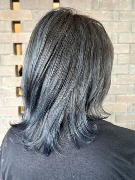 エヌアンドエーコンティ(N&A CONTi) ネビージュ/ネイビーハイライト レイヤーカット髪質改善Tr