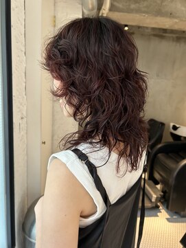 ダンボ(DUMBO) 【 sayaca 】レイヤーパーマ/チェリーレッド/ワインレッド