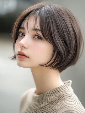 ロディーナコク 大口 新子安(rodina.coc) 30代40代50代◎大人ナチュラルショートボブ/白髪ぼかし/髪質改善